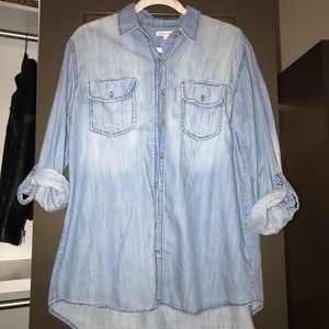 Chambray long shirt